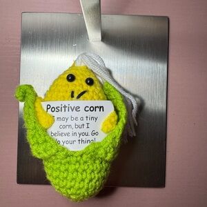 Cute Crochet Positive Corn Plush